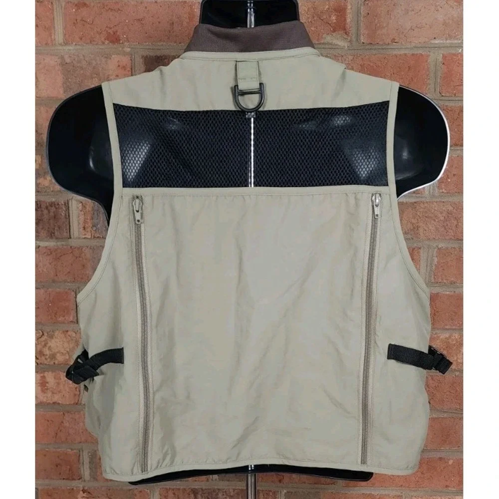 Orvis Mens Small Fly Fishing Utility Vest Khaki Zip - Picture 4 of 9